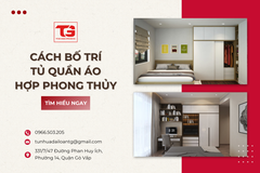 Gợi ý cách bố trí tủ quần áo phòng ngủ hợp phong thủy