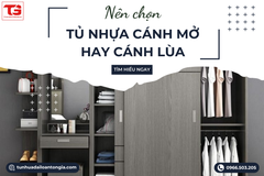 Nên chọn loại nào giữa tủ nhựa cánh mở và tủ nhựa cửa lùa?