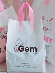 In túi nilon PE ép quai