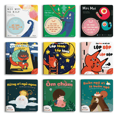Combo 9 cuốn Moi moi Âm thanh Buồn ngủ - Cho bé 0 - 2 tuổi