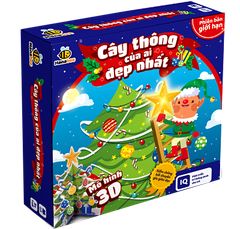 Đồ chơi trí tuệ - Cây thông của ai đẹp nhất - Giúp bé nhận biết màu sắc, hình khối - Lứa tuổi 1- 10