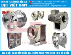 Quạt công nghiệp inox 304 chất lượng cao QCN-IN