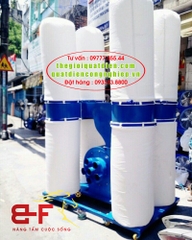 Quạt hút bụi di động 10HP [4 TÚI VẢI LỌC BỤI] QHB-4P10/4