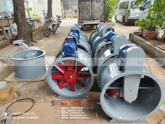 Quạt tròn gián tiếp hút bụi sơn, không khí ẩm, thông gió BHF-GT