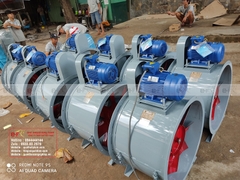Quạt tròn gián tiếp hút bụi sơn, không khí ẩm, thông gió BHF-GT