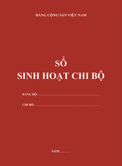 SỔ SINH HOẠT CHI BỘ