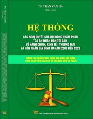 Hệ Thống Các Nghị Quyết Của Hội Đồng Thẩm Phán Tòa Án Nhân Dân Tối Cao Về Hành Chính, Kinh Tế – Thương Mại Và Hôn Nhân Gia Đình Từ Năm 2000 Đến 2023