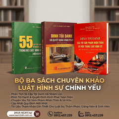 COMBO 3 CUỐN SÁCH VỀ ĐỊNH TỘI DANH TRONG BỘ LUẬT HÌNH SỰ