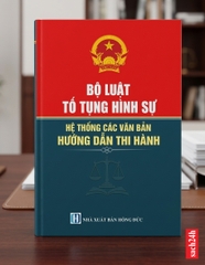 Combo 5 cuốn sách Bộ luật Hình sự, Bộ luật Tố tụng Hình sự, Bộ luật Dân sự & Bộ luật Tố tụng Dân sự, Luật Tố tụng Hành chính, Luật Tư pháp Người chưa thành niên & Hệ thống các văn bản hướng dẫn thi hành.