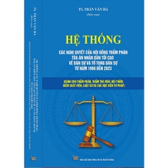 Sách - Hệ Thống Các Nghị Quyết Của Hội Đồng Thẩm Phán Tòa Án Nhân Dân Tối Cao Về Dân Sự, Tố Tụng Dân Sự Từ 1990 đến 2023