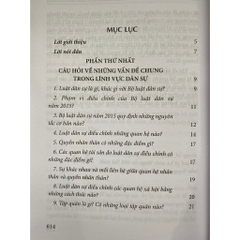 Sách - Các Câu Hỏi Thường Gặp Trong Lĩnh Vực Dân Sự