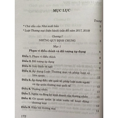 Sách - Luật Thương mại (hiện hành) (sửa đổi, bổ sung năm 2017, 2019)