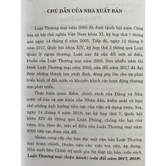 Sách - Luật Thương mại (hiện hành) (sửa đổi, bổ sung năm 2017, 2019)
