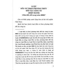 Sách - Luật đầu tư theo phương thức đối tác công tư (hiện hành) (sửa đổi, bổ sung năm 2022)