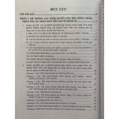 Sách -Hệ Thống Các Nghị Quyết Của Hội Đồng Thẩm Phán Tòa Án Nhân Dân Tối Cao Về Hình Sự, Tố Tụng Hình Sự Từ  1986 - 2023