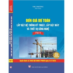Sách - Đơn Giá Dự Toán  (Quyết định số 2966/ QĐ - UBND TP HCM ngày 21/7/2023) (3 tập)