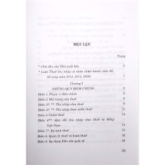 Sách - Luật Thuế Thu Nhập Cá Nhân (Hiện Hành) (Sửa Đổi, Bổ Sung Năm 2012, 2014, 2020)