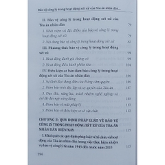 Sách - Bảo Vệ Công Lý Trong Hoạt Động Xét Xử Của Tòa Án Nhân Dân Ở Việt Nam Hiện Nay