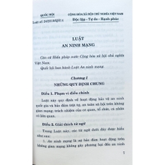 Sách - Luật An Ninh Mạng (Hiện Hành)