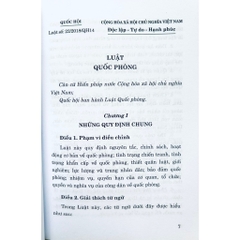Sách - Luật Quốc Phòng Việt Nam (Hiện Hành)