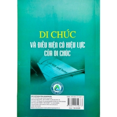 Sách - Di Chúc Và Điều Kiện Có Hiệu Lực Của Di Chúc