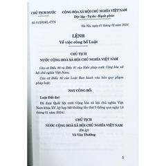 Sách - Luật Đất Đai (Hiện Hành) (Sửa Đổi, Bổ Sung Năm 2024)