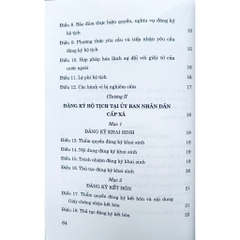 Sách - Luật Hộ Tịch (Hiện Hành)