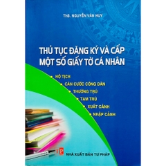 Sách - Thủ Tục Đăng Ký Và Cấp Một Số Giấy Tờ Cá Nhân