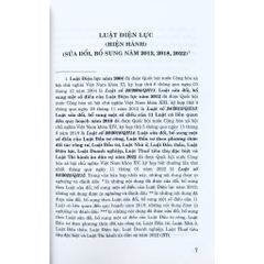 Sách - Luật Điện Lực (Hiện Hành) (Sửa Đổi, Bổ Sung Năm 2012, 2018, 2022)