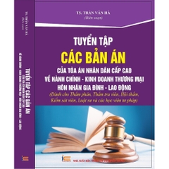 Sách - Tuyển Tập Các Bản Án Của Tòa Án Nhân Dân Cấp Cao Về Hành Chính, Kinh Doanh Thương Mại, Hôn Nhân Gia Đình...