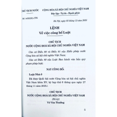 Sách - Luật Nhà Ở ( Được Thông Qua Ngày 27/11/2023)