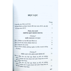 Sách Bộ Luật Hình Sự (Hiện Hành) (Bộ Luật Năm 2015 Sửa Đổi, Bổ Sung Năm 2017)
