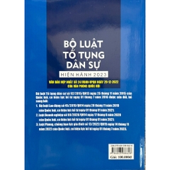 Sách - Bộ Luật Tố Tụng Dân Sự Hiện Hành 2023