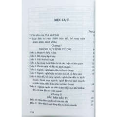 Sách - Luật Đầu Tư Năm 2020 (Sửa Đổi, Bổ Sung Năm 2020, 2022, 2023, 2024)