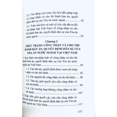 Sách - Công Nhận Và Cho Thi Hành Bản Án, Quyết Định Dân Sự Của Tòa Án Nước Ngoài Trong Bối Cảnh Toàn Cầu Hóa...