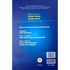 Sách  Quản Trị, Xử Lý Khủng Hoảng Truyền Thông - Bài Học Quốc Tế Và Vấn Đề Rút Ra Đối Với Việt Nam
