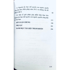 Sách - Nguyên Tắc Hạn Chế Quyền Con Người, Quyền Công Dân Theo Hiến Pháp Năm 2013