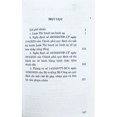 Sách - Luật Thi Hành Án Hình Sự Và Một Số Văn Bản Hướng Dẫn Thi Hành