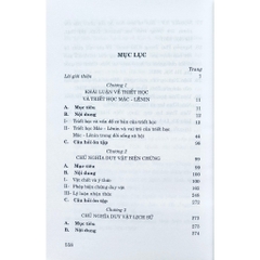 Sách - Giáo Trình Triết Học Mác - Lênin (Dành Cho Bậc Đại Học Hệ Chuyên Lý Luận Chính Trị)
