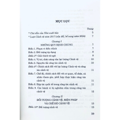 Sách - Luật Cảnh Vệ Năm 2017 (Sửa Đổi, Bổ Sung Năm 2024)