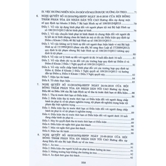 Sách - Các Nghị quyết của Hội đồng Thẩm phán Tòa án nhân dân tối cao về hình sự và tố tụng hình sự từ năm 1986 đến 2024