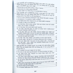 Sách - Các Nghị quyết của Hội đồng Thẩm phán Tòa án nhân dân tối cao về hình sự và tố tụng hình sự từ năm 1986 đến 2024