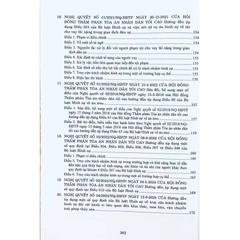 Sách - Các Nghị quyết của Hội đồng Thẩm phán Tòa án nhân dân tối cao về hình sự và tố tụng hình sự từ năm 1986 đến 2024