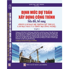 Sách - Định Mức Dự Toán Xây Dựng Công Trình Sửa Đổi, Bổ Sung (3 tập)