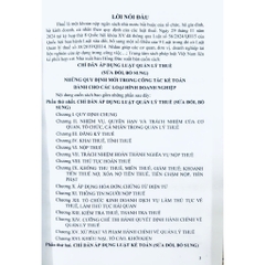 Sách - Chỉ Dẫn Áp Dụng Luật Quản Lý Thuế ( Sửa Đổi, Bổ Sung) - Những Quy Định Mới Trong Công Tác Kế Toán