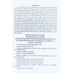 Sách - Chỉ Dẫn Áp Dụng Luật Dược (Sửa Đổi, Bổ Sung) Năm 2024 Những Quy Định Mới Về Hành Nghề, Kinh Doanh, Đăng Ký