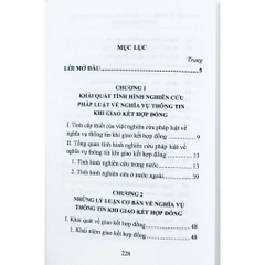 Sách - Pháp Luật Về Nghĩa Vụ Thông Tin Khi Giao Kết Hợp Đồng Ở Việt Nam Hiện Nay
