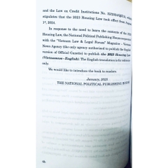 Sách - Luật Nhà ở năm 2023 (Song ngữ Việt - Anh) - The 2023 Housing Law (Vietnamese - English)