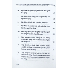 Sách - Giáo Dục Pháp Luật Cho Người Lao Động Trong Các Doanh Nghiệp Ở Việt Nam Hiện Nay