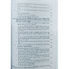 Sách - Cơ Chế Tự Chủ Tài Chính, Lập, Chấp Hành Dự Toán Và Quyết Toán Thu, Chi Trong Các Lĩnh Vực Giáo Dục Đào Tạo...